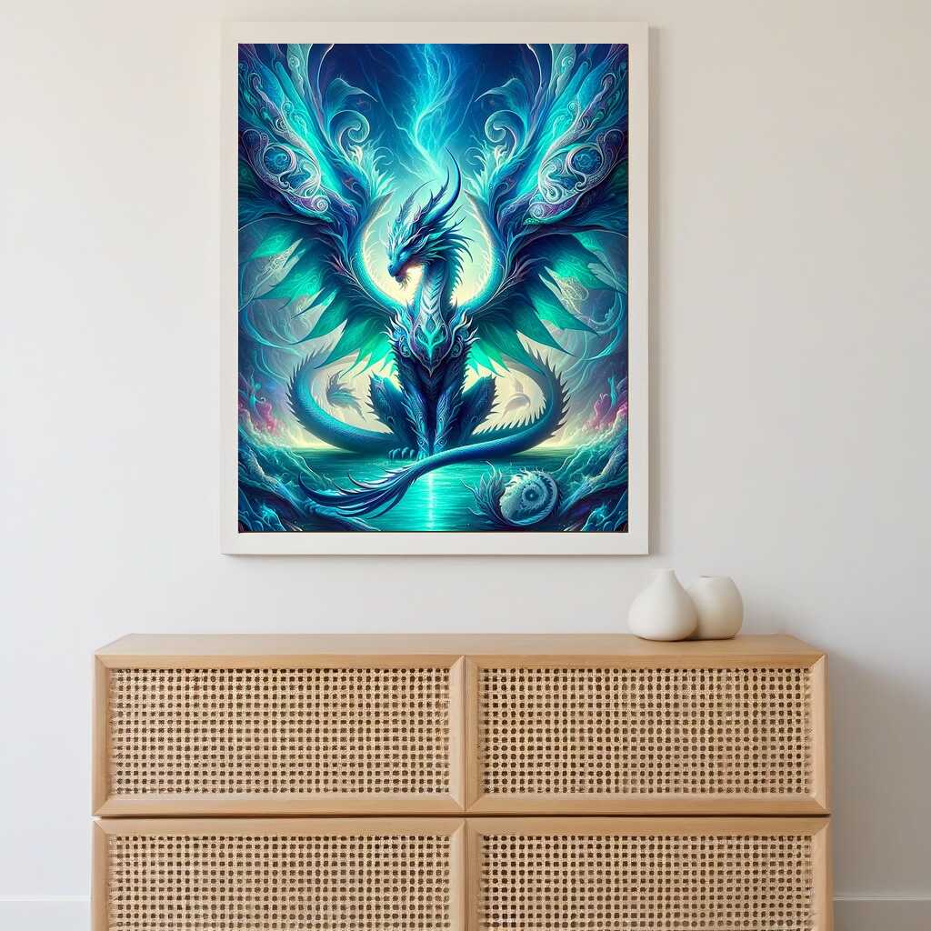 Malen Nach Zahlen Drache – DIY Leinwand-Set Für Kinder & Erwachsene, 40x50 Cm Mit Acrylfarben & Pinseln
