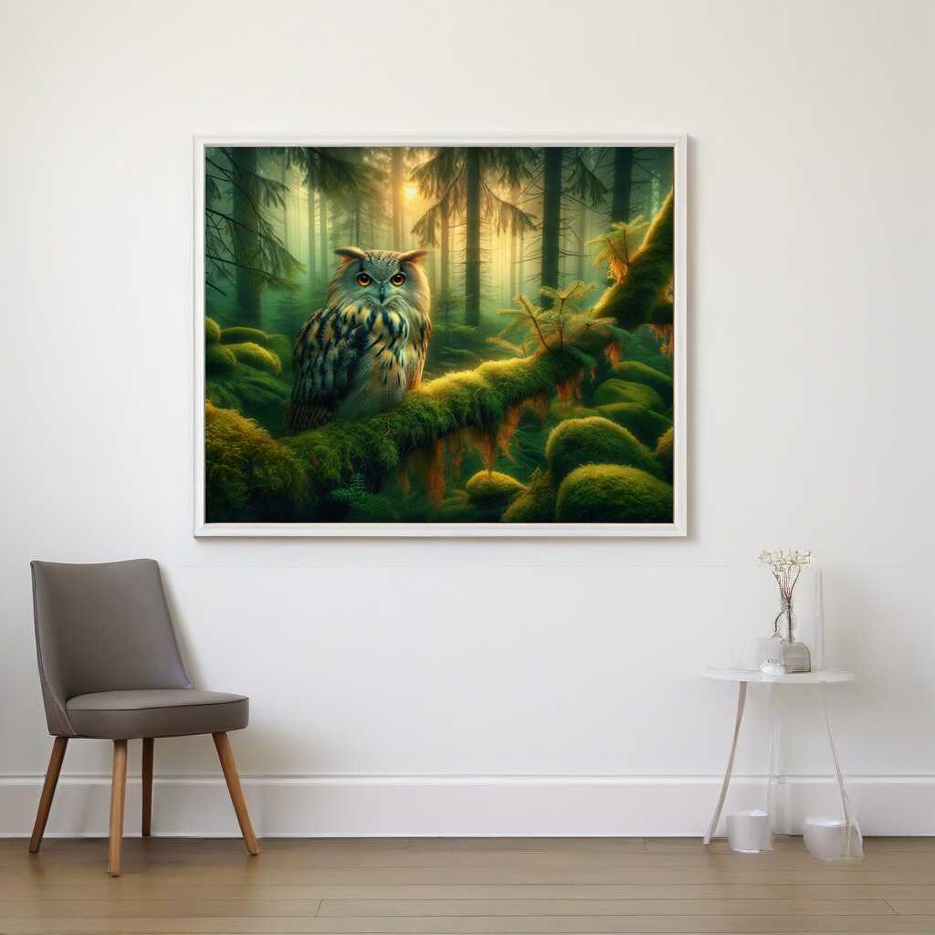 Eule auf Ast - Malen nach Zahlen - Jetzt kaufen