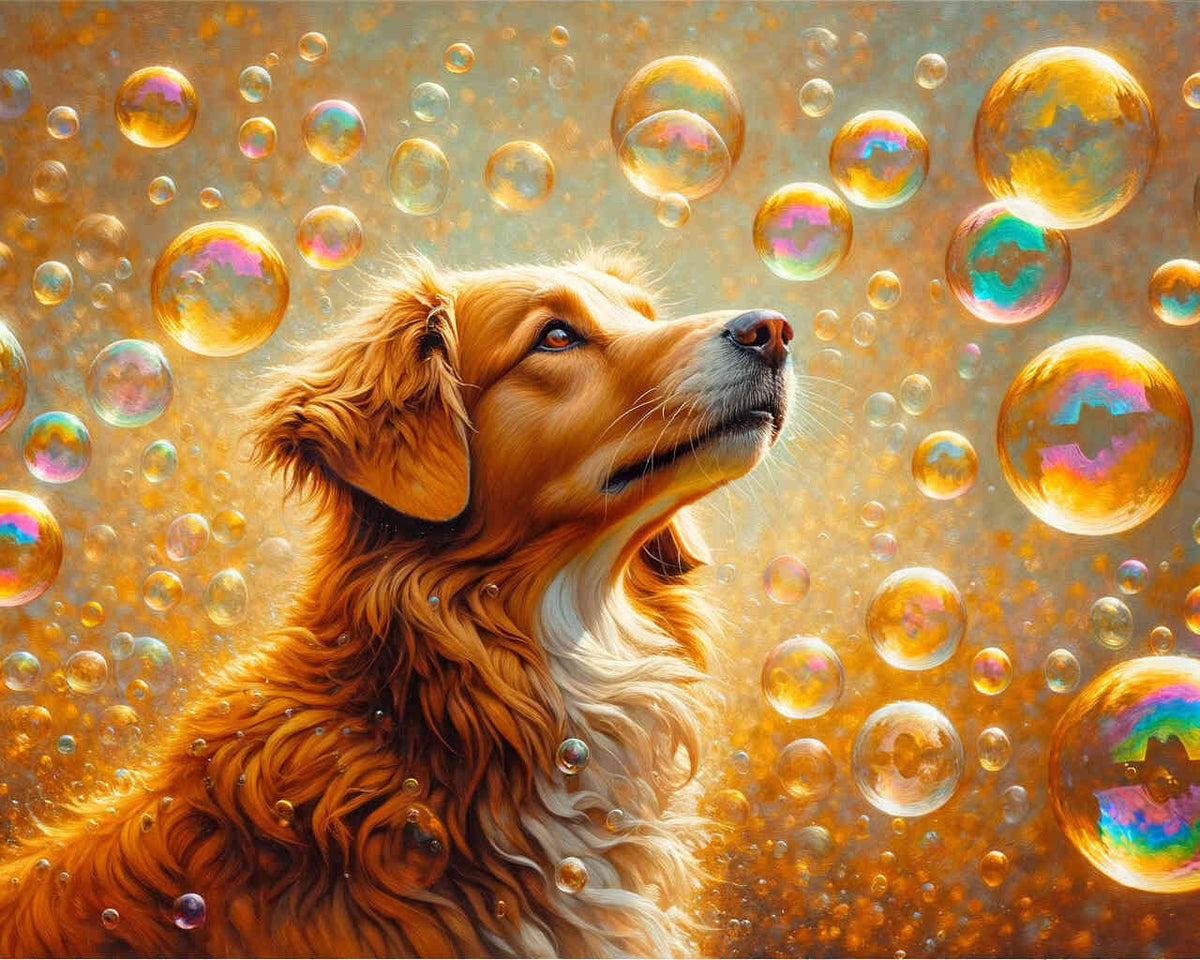 Malen nach Zahlen - Seifenblasen Hund - Jetzt kaufen