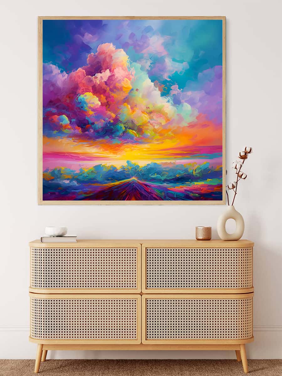 Syntego Malen Nach Zahlen Für Erwachsene – Abstrakter Schmetterling Auf Leinwand (50x40 Cm) – Acrylmalerei-Set Mit Pinseln