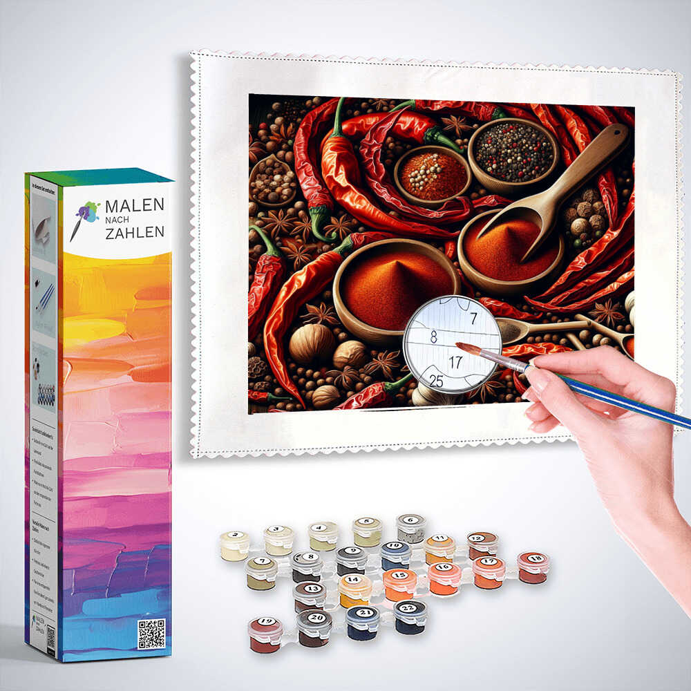 Malen Nach Zahlen Zitrone Und Wein - 40x50cm Leinwand DIY Set