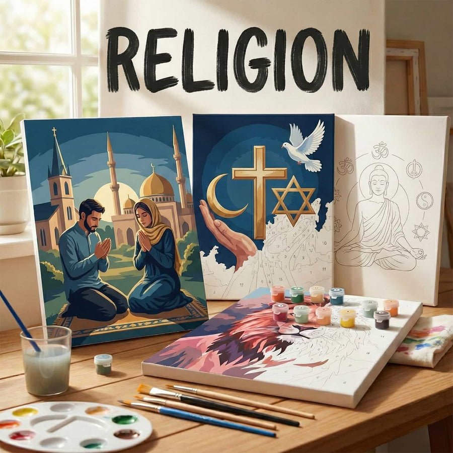 Angelic child with blonde curls and white wings in a serene pose.