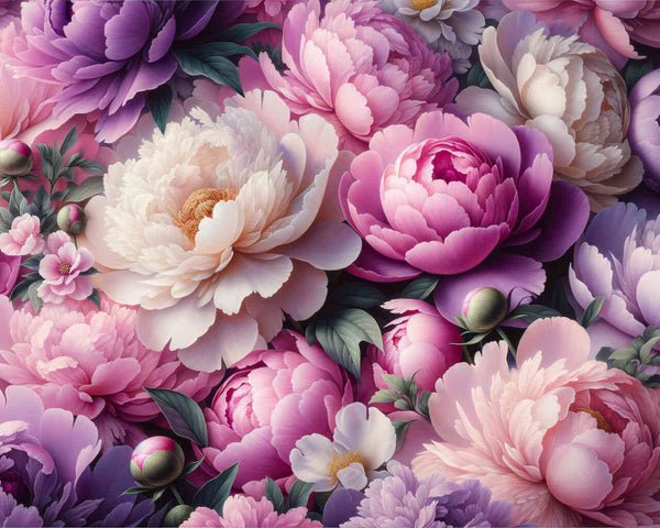 Pfingstrosen – Malen nach Zahlen