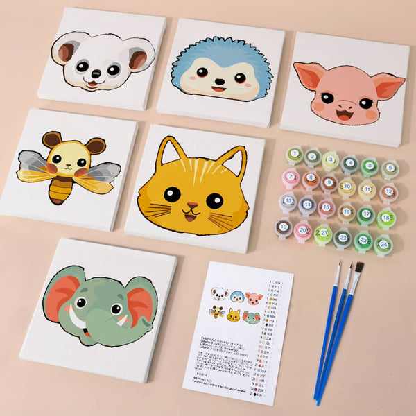 Herzensbande 6er SET - Mini Malen nach Zahlen