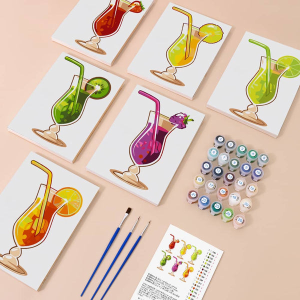 Freshness 6er SET - Mini Malen nach Zahlen