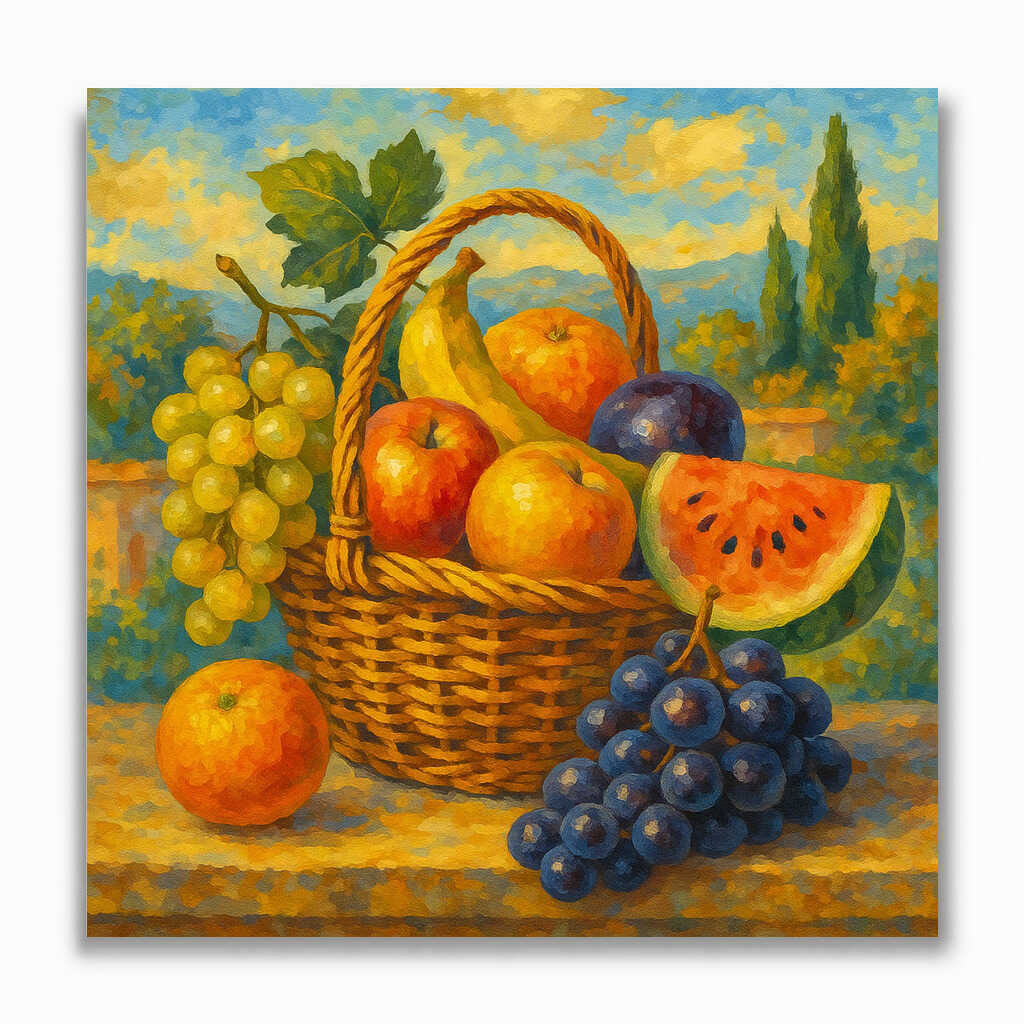 Malen nach Zahlen - Mediterrane Früchteharmonie