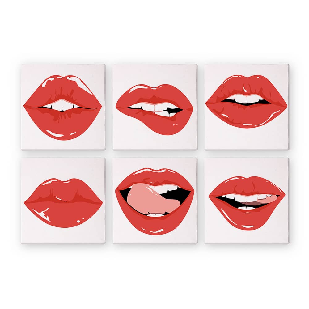 Glossy 6er SET - Mini Malen nach Zahlen