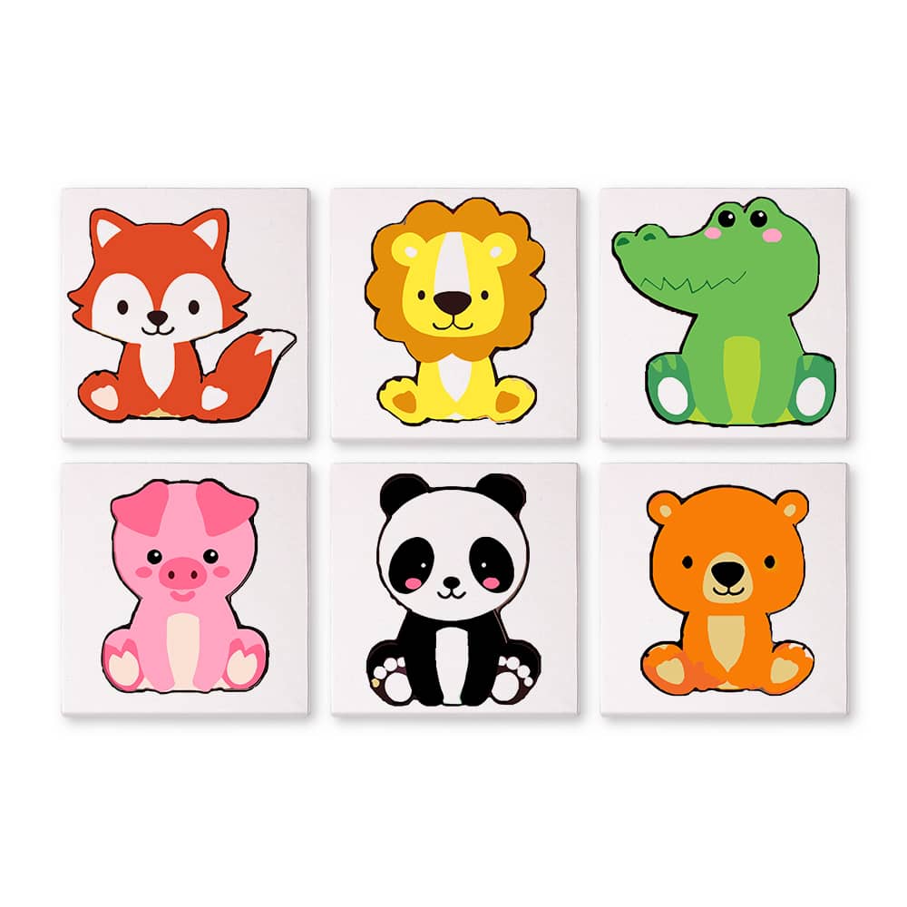 Herzensfreunde 6er SET - Mini Malen nach Zahlen