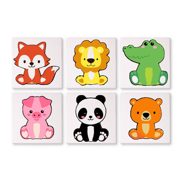 Herzensfreunde 6er SET - Mini Malen nach Zahlen