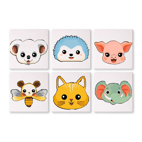Herzensbande 6er SET - Mini Malen nach Zahlen