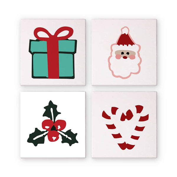 Weihnachtsklassiker 4er SET - Mini Malen nach Zahlen
