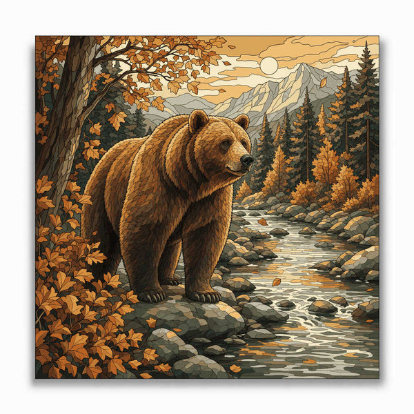 Malen nach Zahlen - Herbstkönig der Wildnis