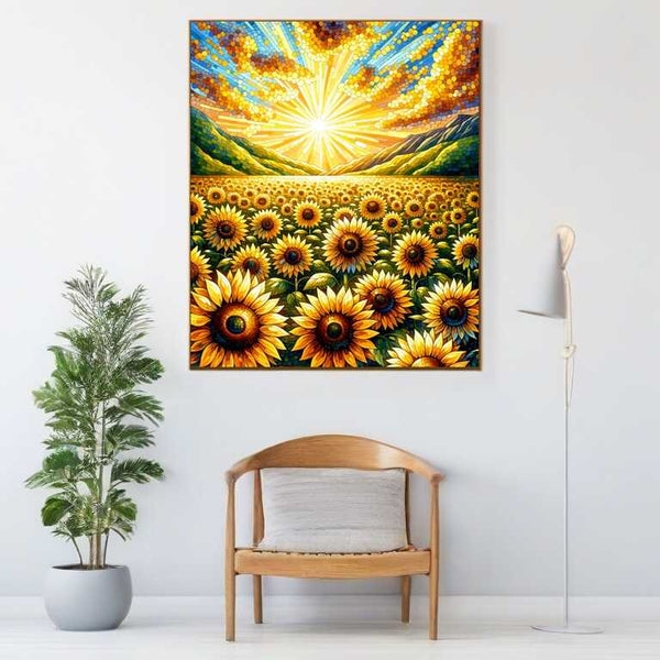 Sonnenblumen - Malen nach Zahlen