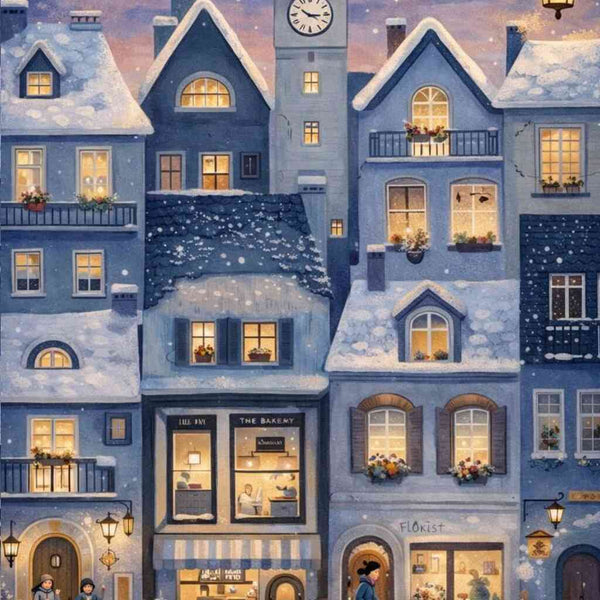 Malen nach Zahlen - Winterzauber in der Altstadt