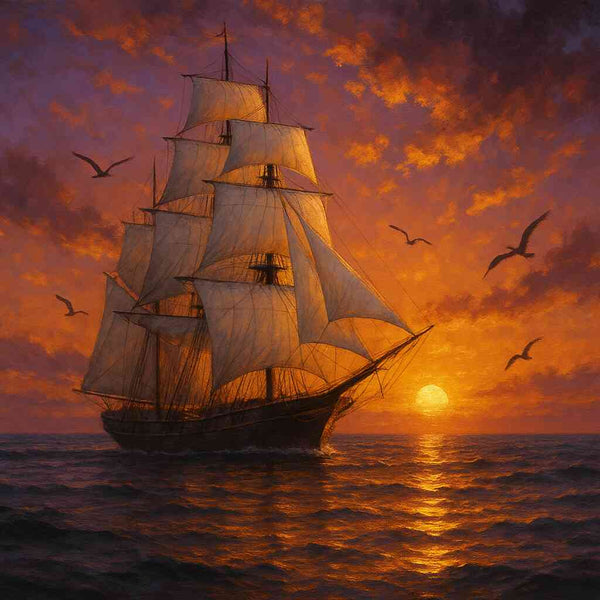 Malen nach Zahlen - Sehnsucht nach dem Horizont