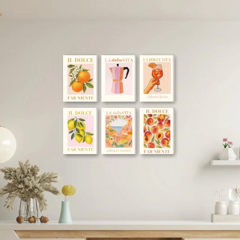 Dolce Vita 6er SET - Mini Malen nach Zahlen