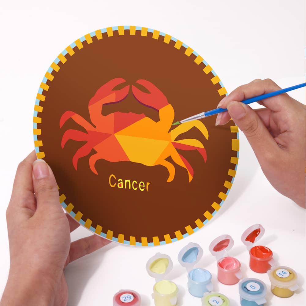 Tischset 12er Set, Sternzeichen- Malen nach Zahlen