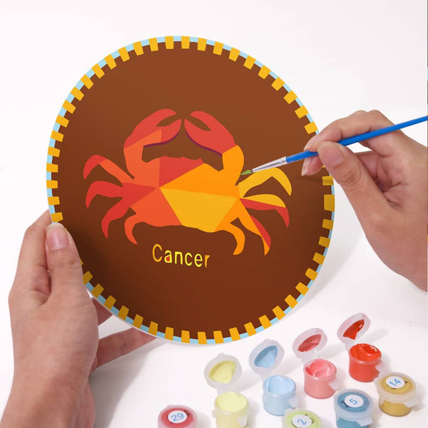 Tischset 12er Set, Sternzeichen- Malen nach Zahlen