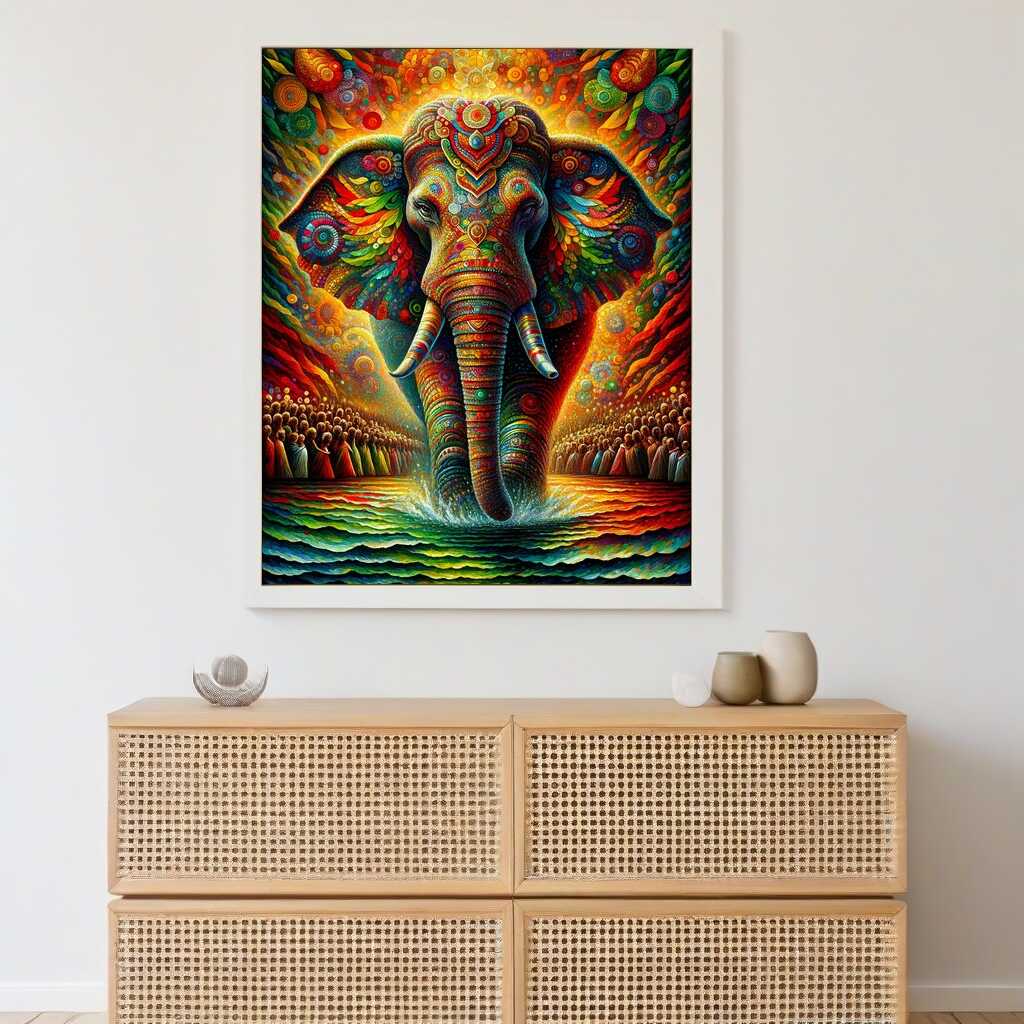 Indischer Elefant – Malen nach Zahlen