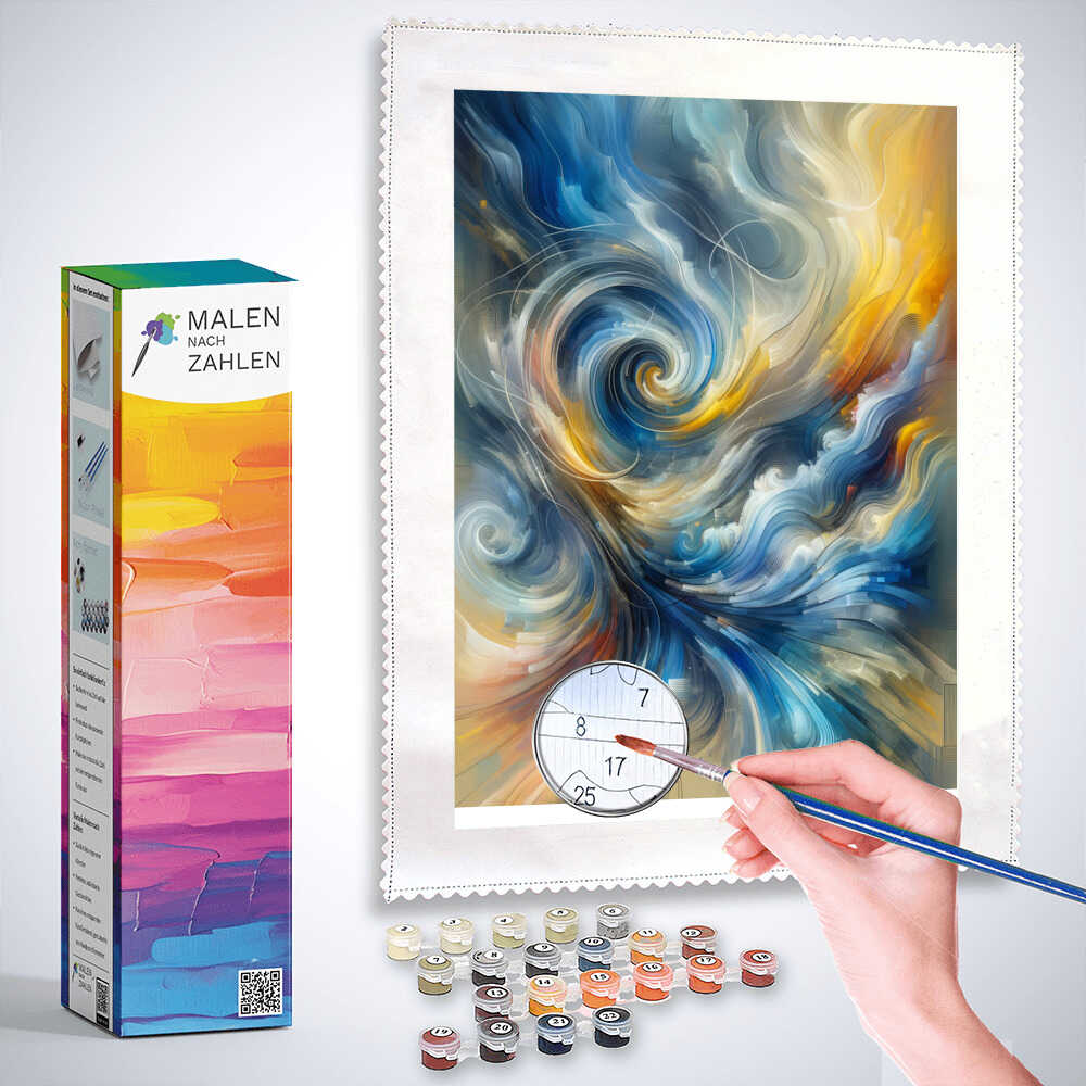 Abstrakte Malerei  – Malen nach Zahlen