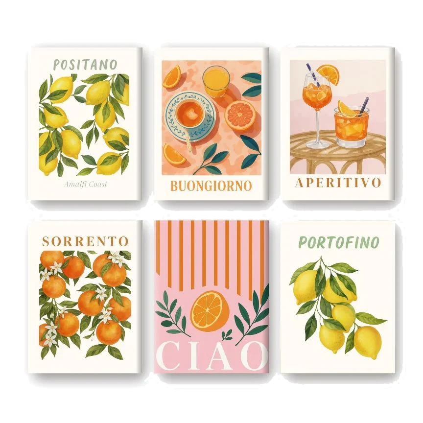 Ciao Bella 6er SET - Mini Malen nach Zahlen