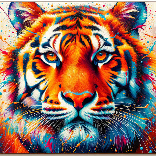 Tiger frontal - Malen nach Zahlen