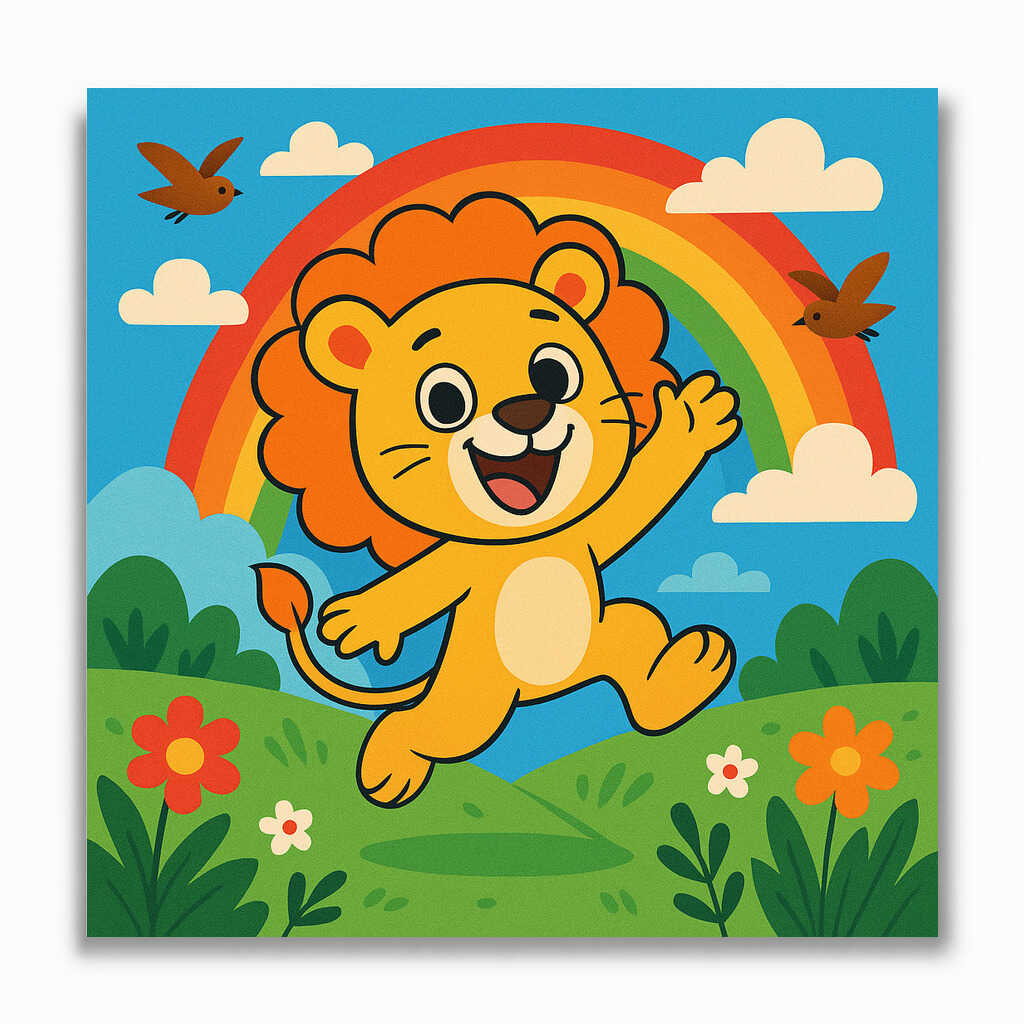 Malen nach Zahlen - Fröhlicher König der Farben