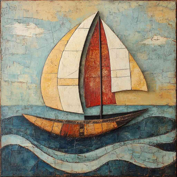 Malen nach Zahlen - Segel der Freiheit, Abstrakt