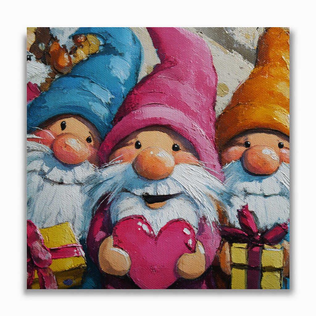 Malen nach Zahlen - Herzwichtel, Liebe in Farben