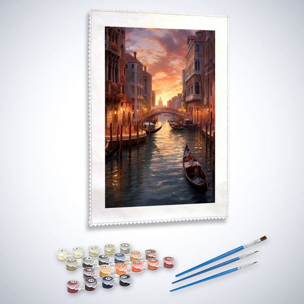 Venedig, Lichtschein - Malen nach Zahlen