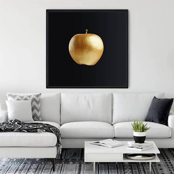 Goldener Apfel, fällt - Malen nach Zahlen