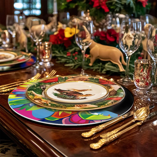 Tischset 6er Set, Abstrakt- Malen nach Zahlen