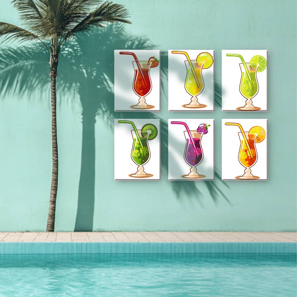 Freshness 6er SET - Mini Malen nach Zahlen