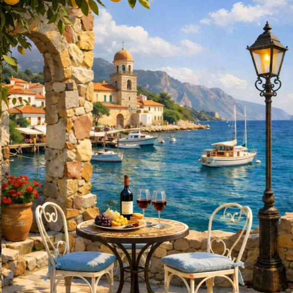 Malen nach Zahlen - Zitronen im Sommer, Mediterran