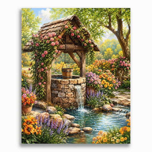 Malen nach Zahlen - Der Zauberhafte Brunnen