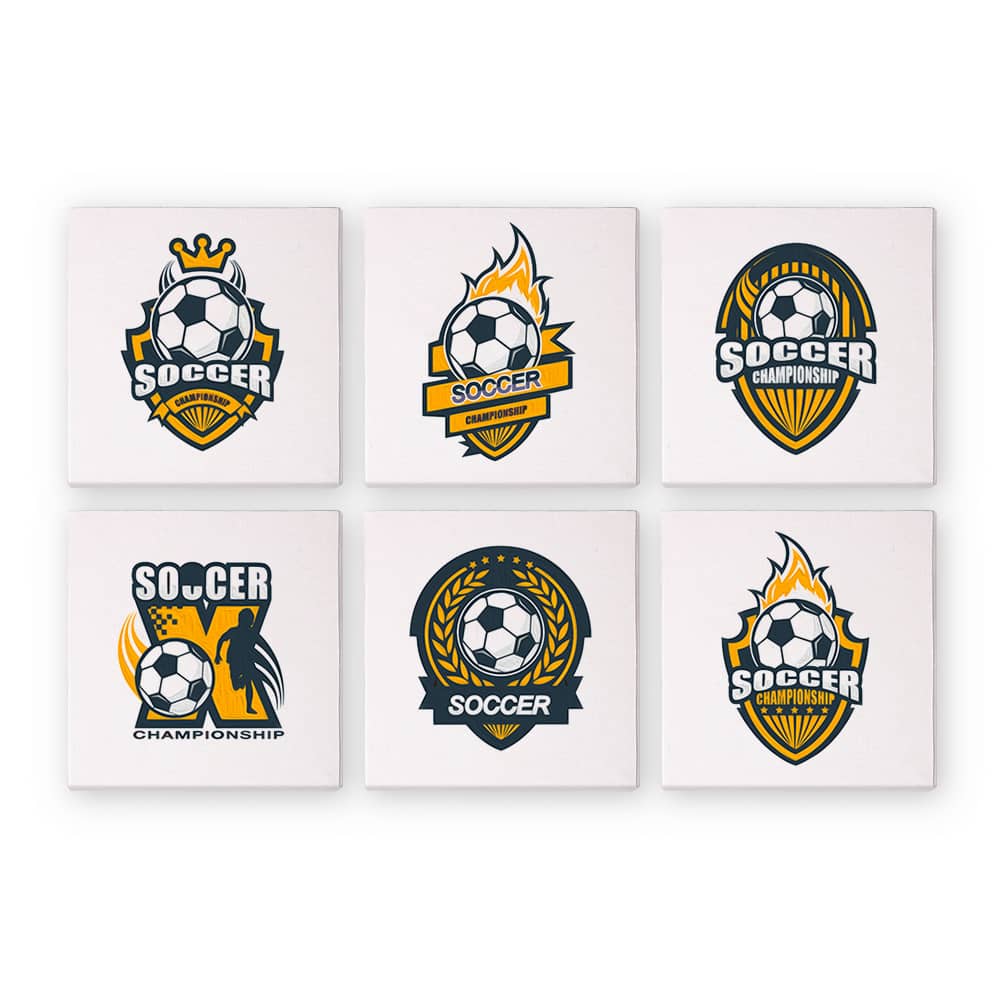 Champion Soccer 6er SET - Mini Malen nach Zahlen
