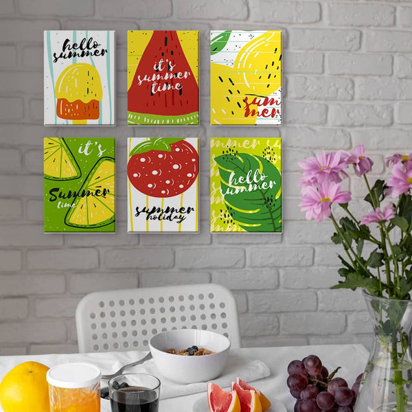 Fruit Love 6er SET - Mini Malen nach Zahlen