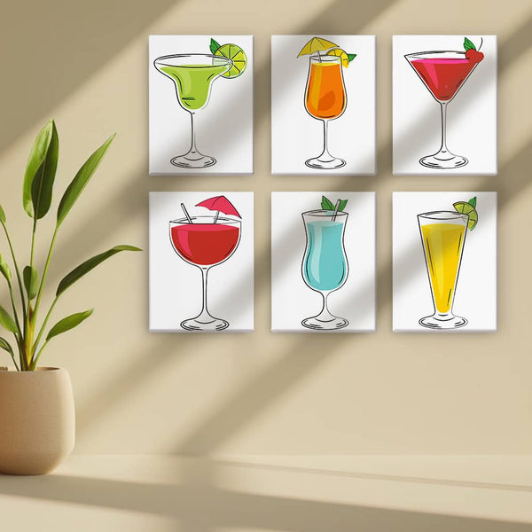 Feel Fresh 6er SET - Mini Malen nach Zahlen