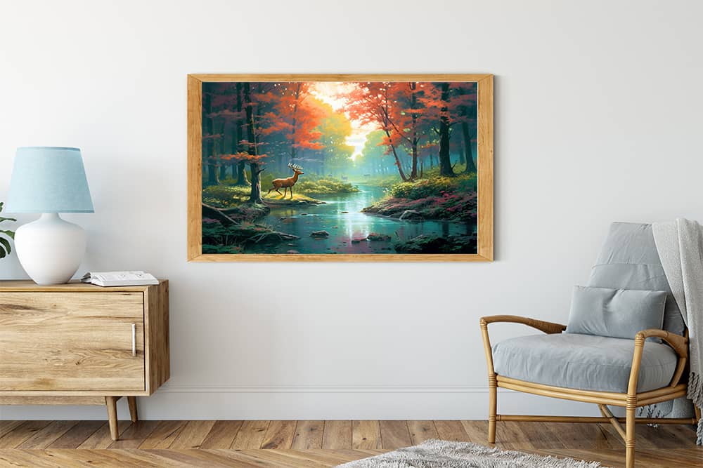 Wald, Rehe - Malen nach Zahlen