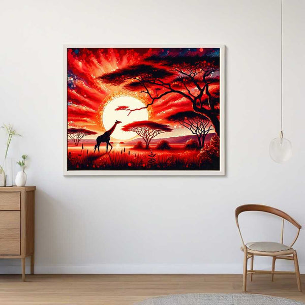 Sonnenuntergang, Afrika – Malen nach Zahlen