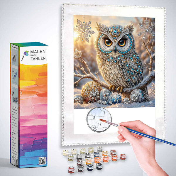 Malen nach Zahlen - Die Kristall Eule