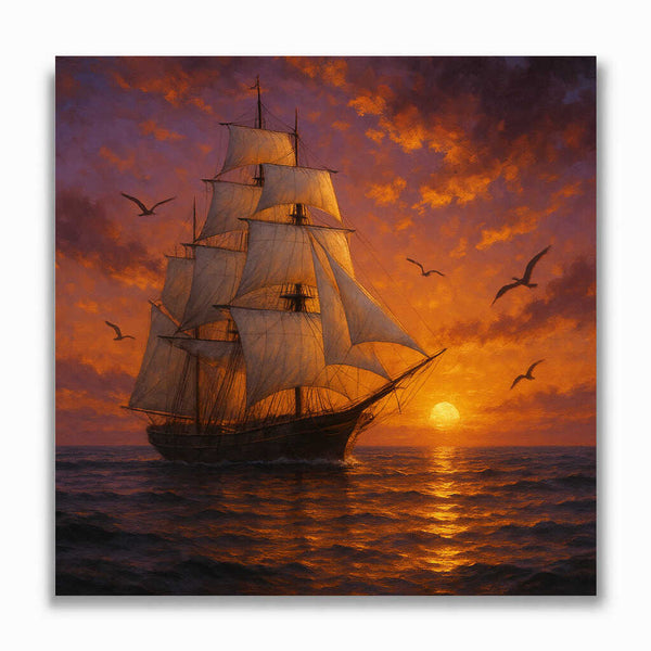 Malen nach Zahlen - Sehnsucht nach dem Horizont