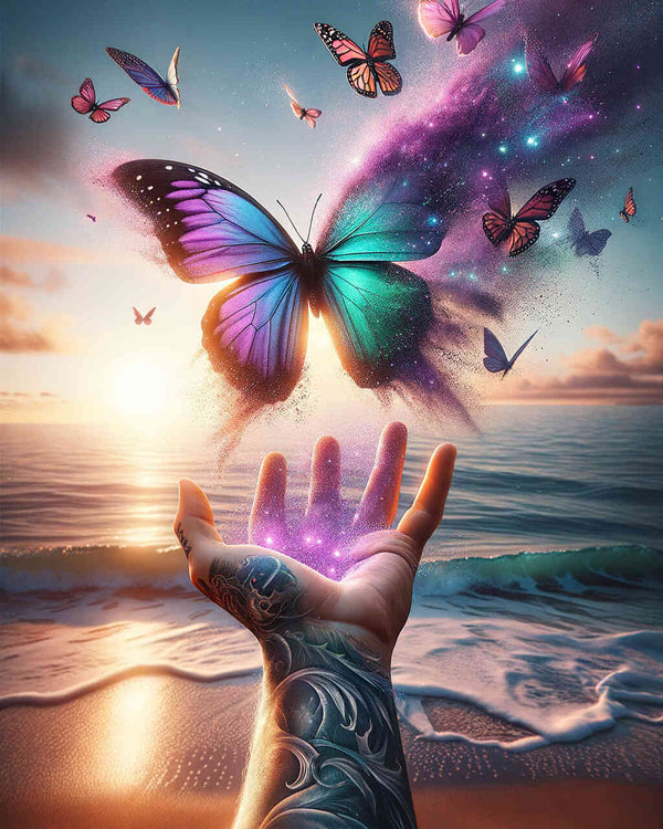 Malen nach Zahlen - Schmetterlingsfreiheit