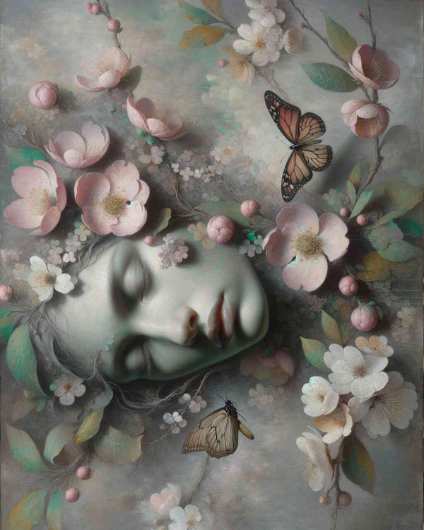 Frau, träumen - Malen nach Zahlen