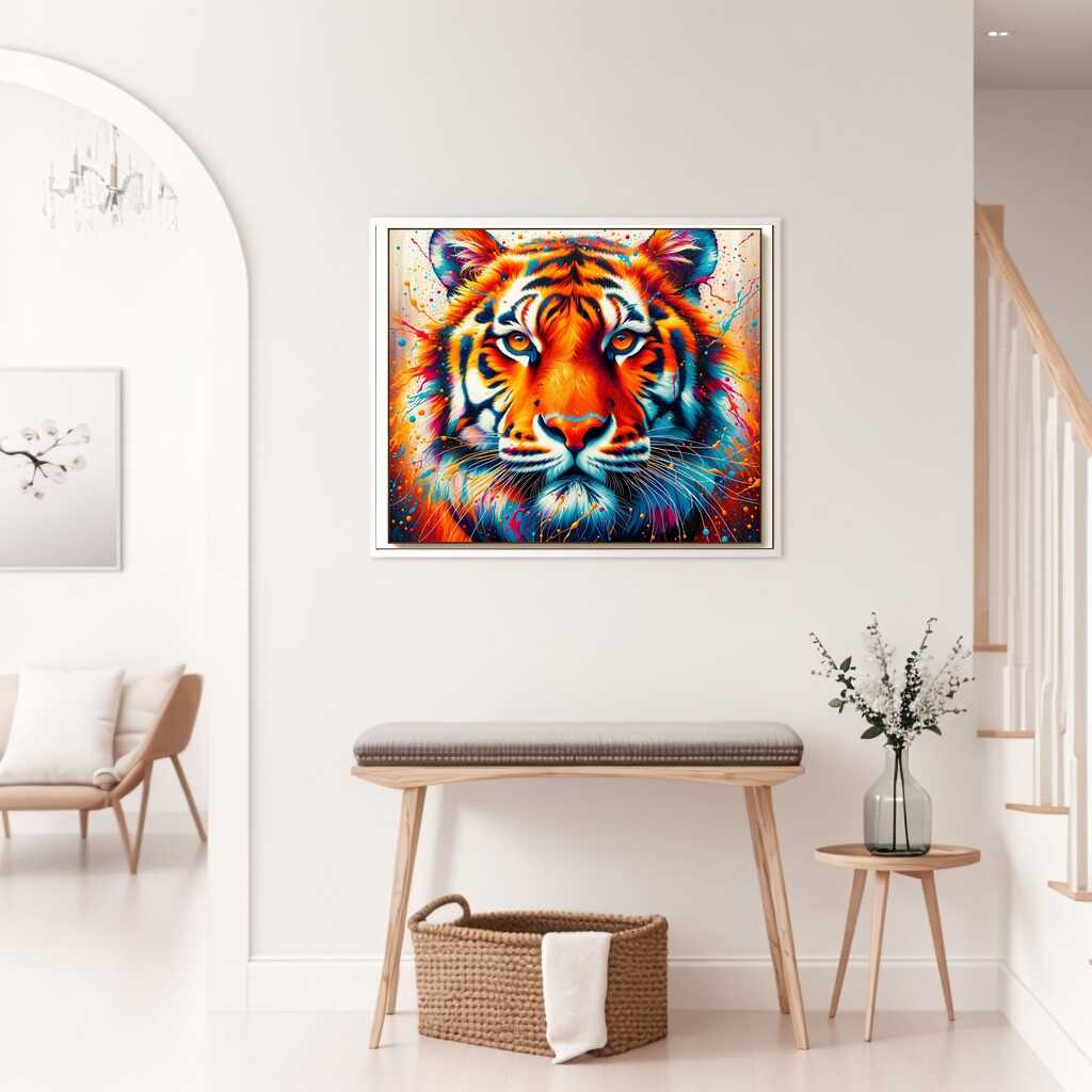 Tiger frontal - Malen nach Zahlen