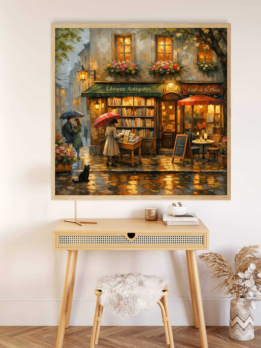 Malen nach Zahlen - Magischer Regenabend, Buchhandlung