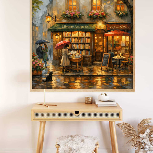 Malen nach Zahlen - Magischer Regenabend, Buchhandlung