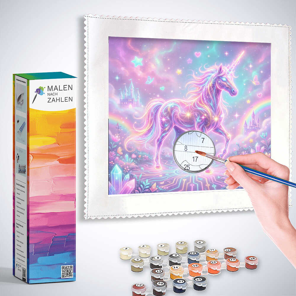 Malen nach Zahlen - Magisches Erwachen des Einhorns