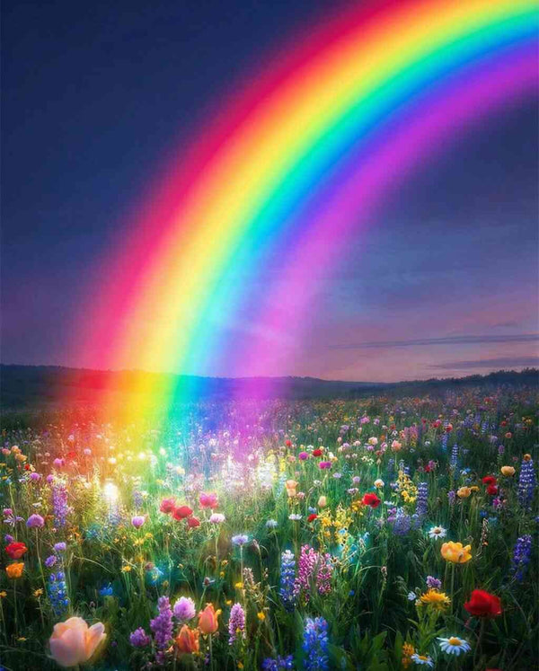 Malen nach Zahlen - Magie des Regenbogens