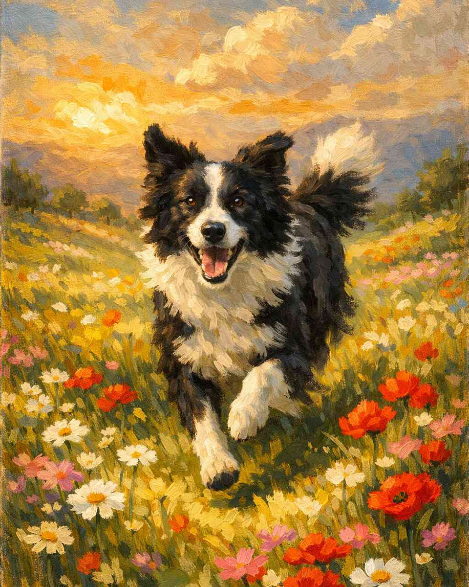 Malen nach Zahlen - Glücksmoment im Abendlicht